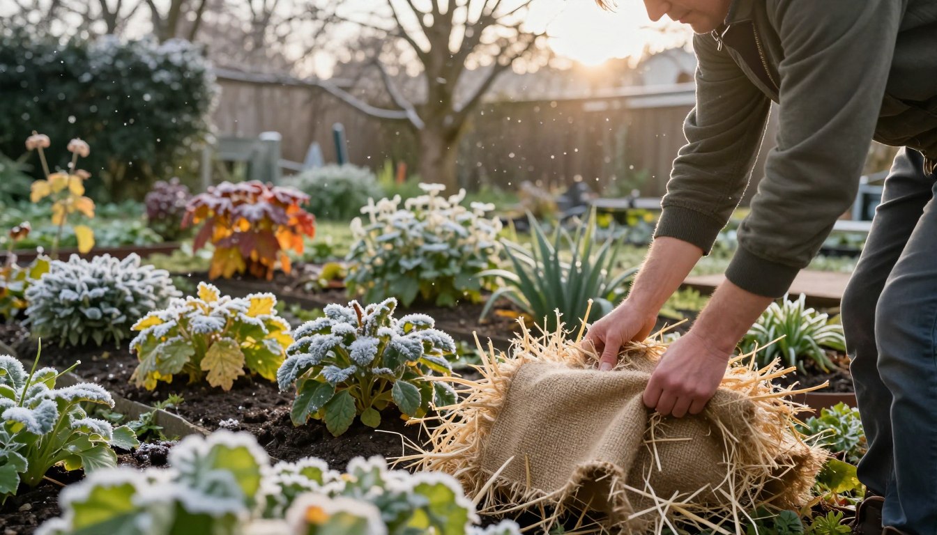 okrywanie roślin na zimę
